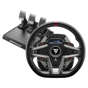 Thrustmaster Volante + Pedais USB — Simulação Profissional