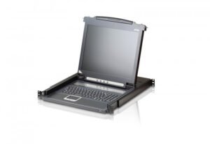 ATEN CONSOLA CL1000M (SPANISH KEYBOARD / 2X-K06 SG) SINGLE RAIL 17" LCD CONSOLE (USB - VGA)