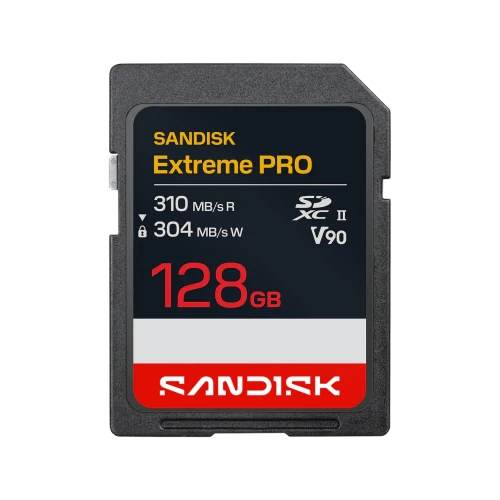 SanDisk Extreme PRO SD UHS-II V90 Card - 128GB SDXC SanDisk Extreme PRO SD UHS-II V90 Card - 128GB SDXC