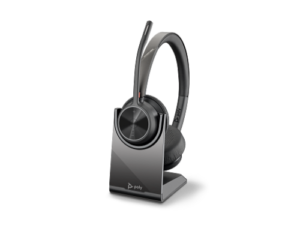 HP Poly Auriculares Poly Voyager 4320 UC estéreo USB-A + adaptador BT700 USB-A + base de carga